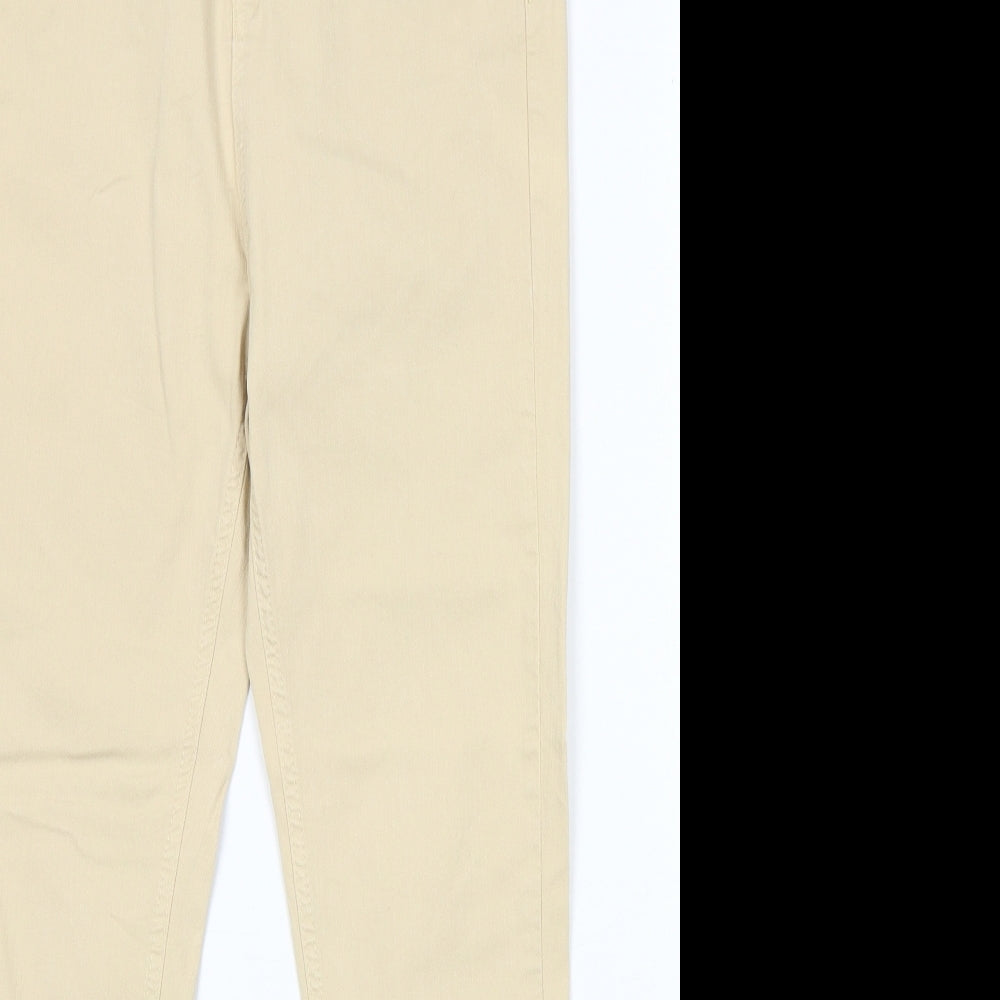 Sinners Womens Beige Cotton Skinny Jeans Size 32 in Regular Zip