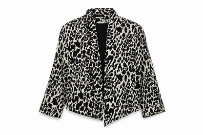 Marks & Spencer Womens Ivory Geometric Jacket Blazer Size 14