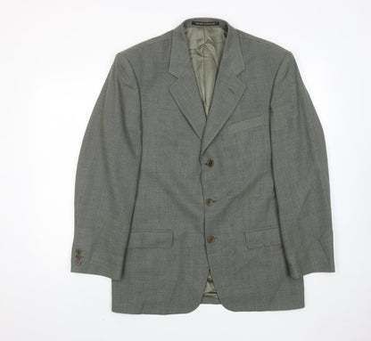 Mens UK Size 40 Marks and Spencer Regular Green Suit Jacket