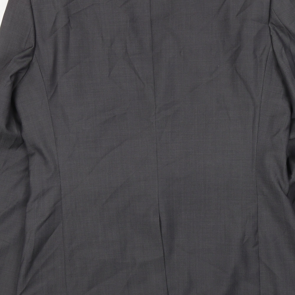 Autograph Mens Grey Wool Jacket Suit Jacket Size 40 Regular