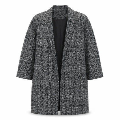 Womens UK Size 10 Warehouse Black Overcoat