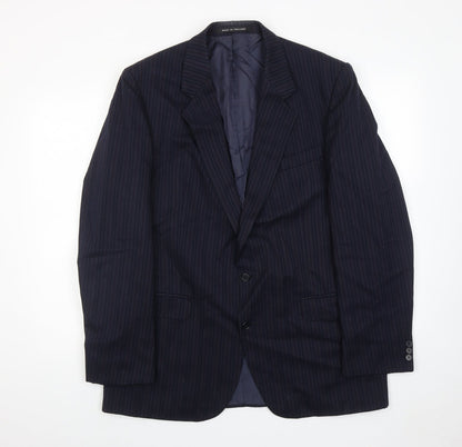 Mens UK Size 44 The Label Regular Blue Suit Jacket