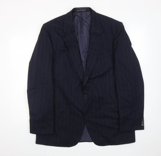 Mens UK Size 44 The Label Regular Blue Suit Jacket