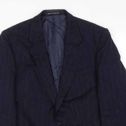 Mens UK Size 44 The Label Regular Blue Suit Jacket