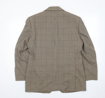 Mens UK Size 40 Mr Harry Regular Brown Suit Jacket