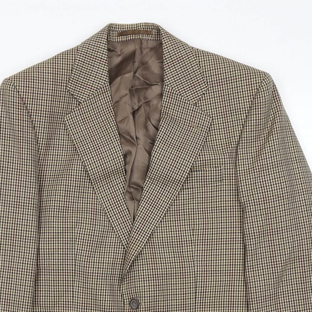 Mens UK Size 40 Mr Harry Regular Brown Suit Jacket