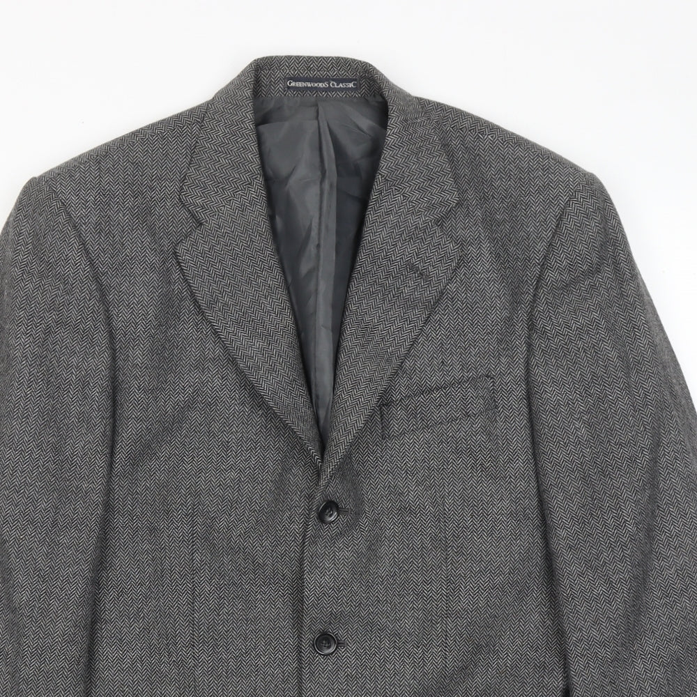Mens UK Size 38 Greenwoods Regular Grey Suit Jacket