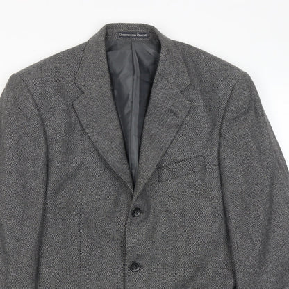 Mens UK Size 38 Greenwoods Regular Grey Suit Jacket
