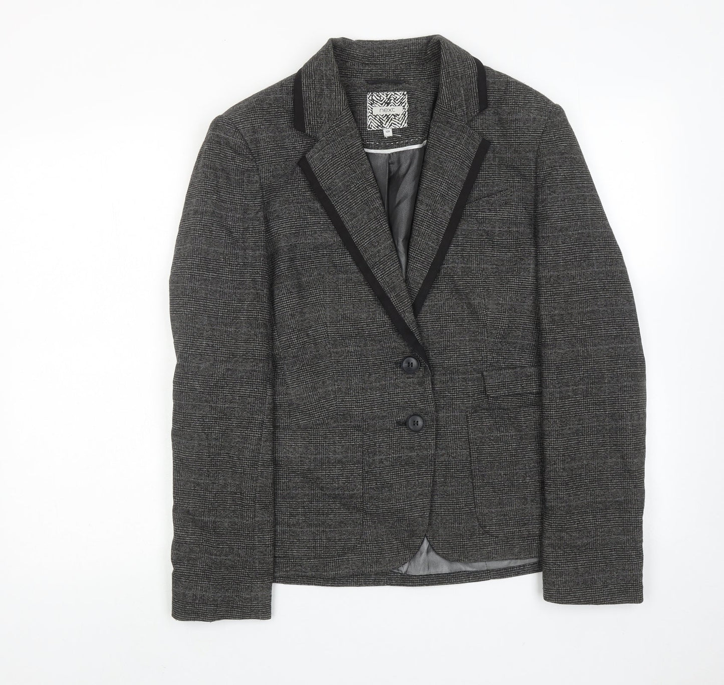 NEXT Womens Grey Polyester Jacket Suit Jacket Size 10