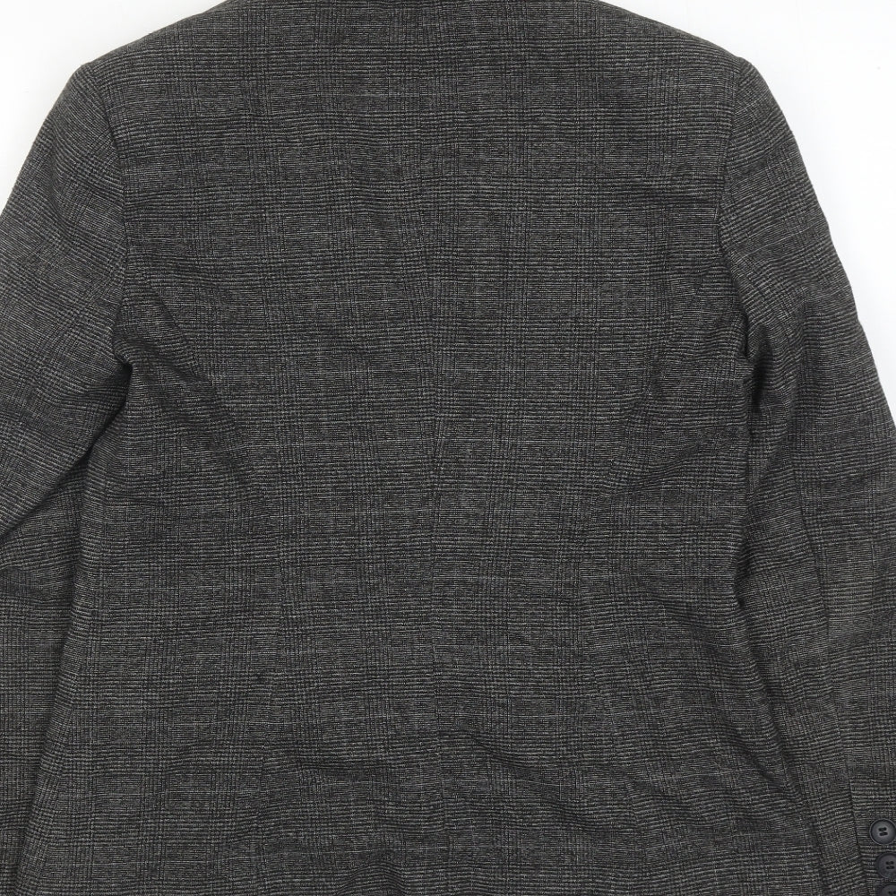 NEXT Womens Grey Polyester Jacket Suit Jacket Size 10