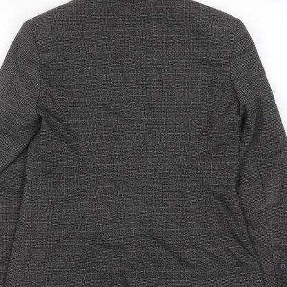 NEXT Womens Grey Polyester Jacket Suit Jacket Size 10