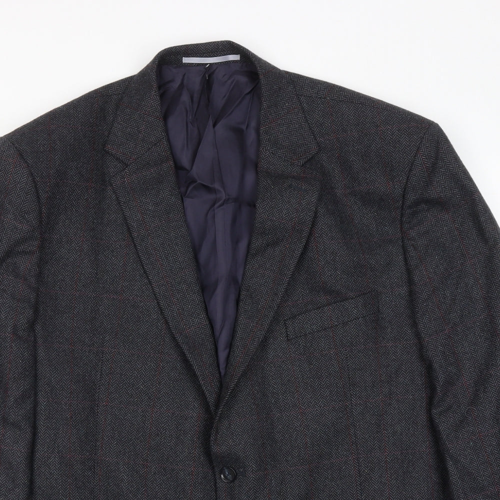 Atelier Mens Blue Wool Jacket Suit Jacket Size 48 Regular