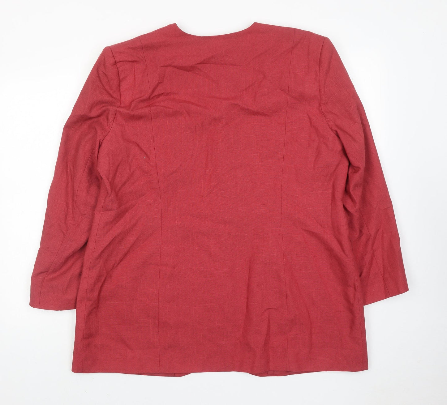 St.Bennard Womens Pink Jacket Size 18 Button