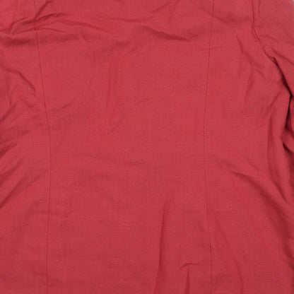 St.Bennard Womens Pink Jacket Size 18 Button