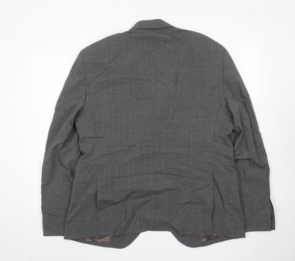 Mossimo Mens Grey Wool Jacket Suit Jacket Size 46 Regular