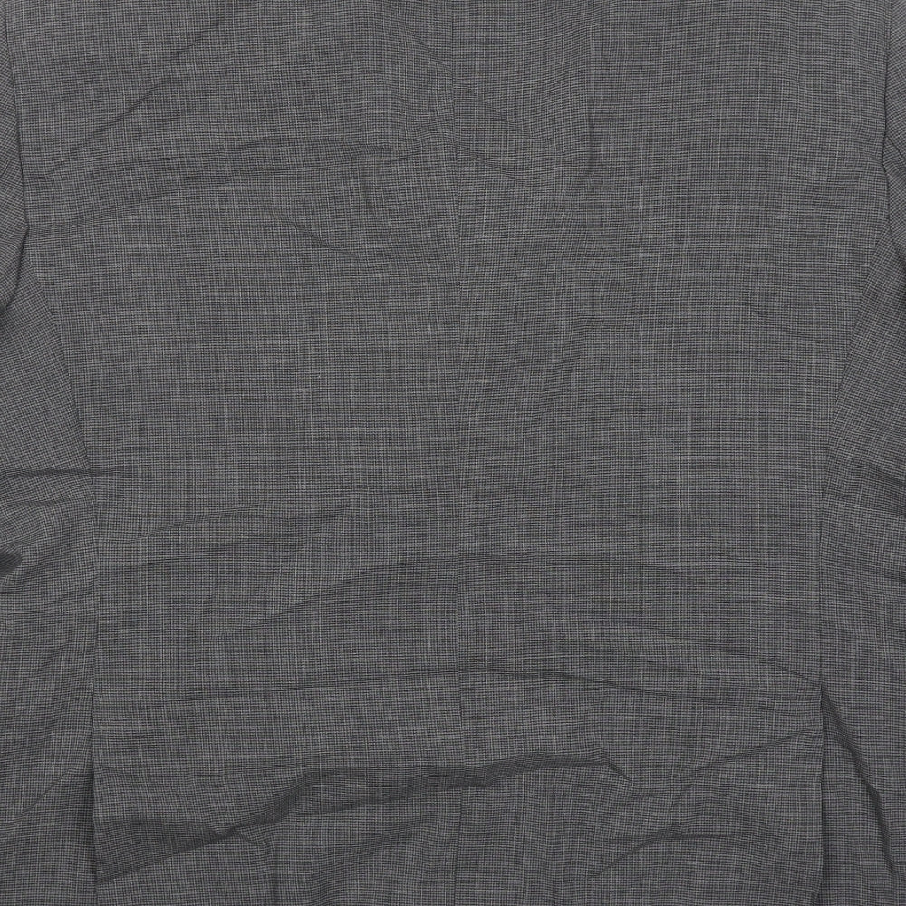 Mossimo Mens Grey Wool Jacket Suit Jacket Size 46 Regular