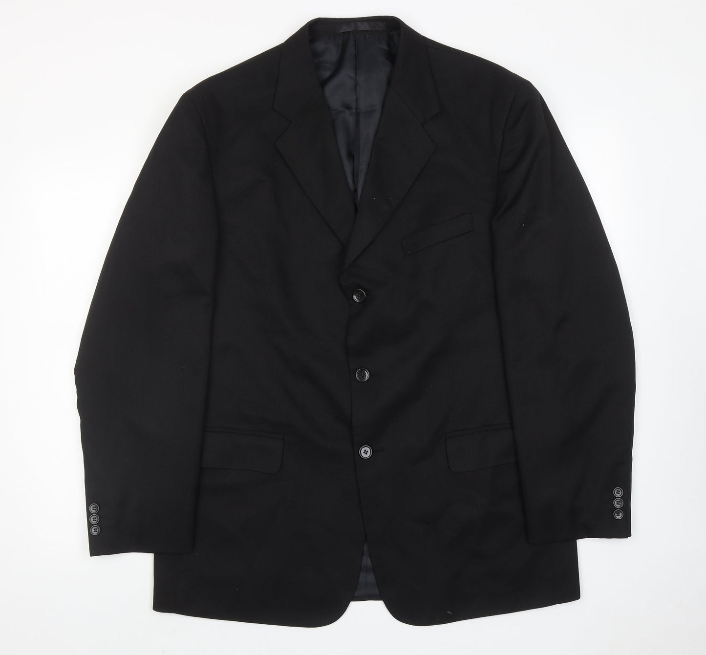 Mens UK Size 42 Zantos Regular Black Suit Jacket