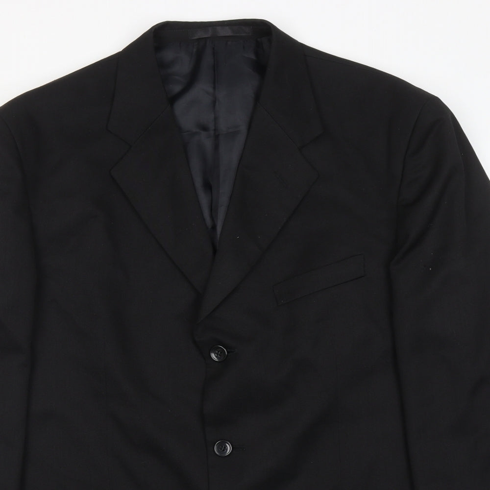 Mens UK Size 42 Zantos Regular Black Suit Jacket