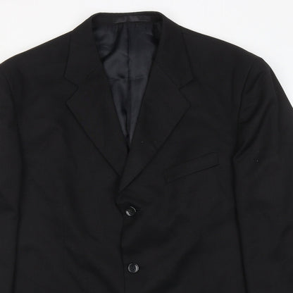 Mens UK Size 42 Zantos Regular Black Suit Jacket
