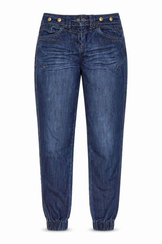 Womens UK Size 34 in Crafted Regular Fit Tapered Blue Jeans