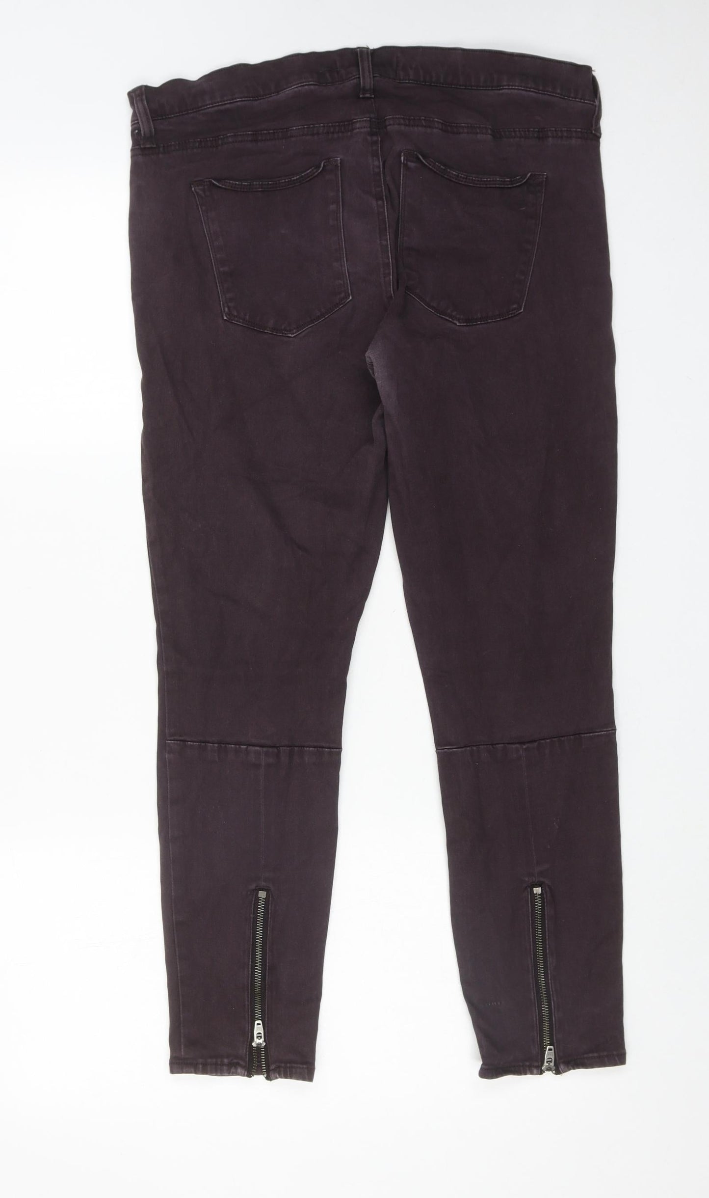 Gap Womens Purple Cotton Skinny Jeans Size 32 in Regular Zip