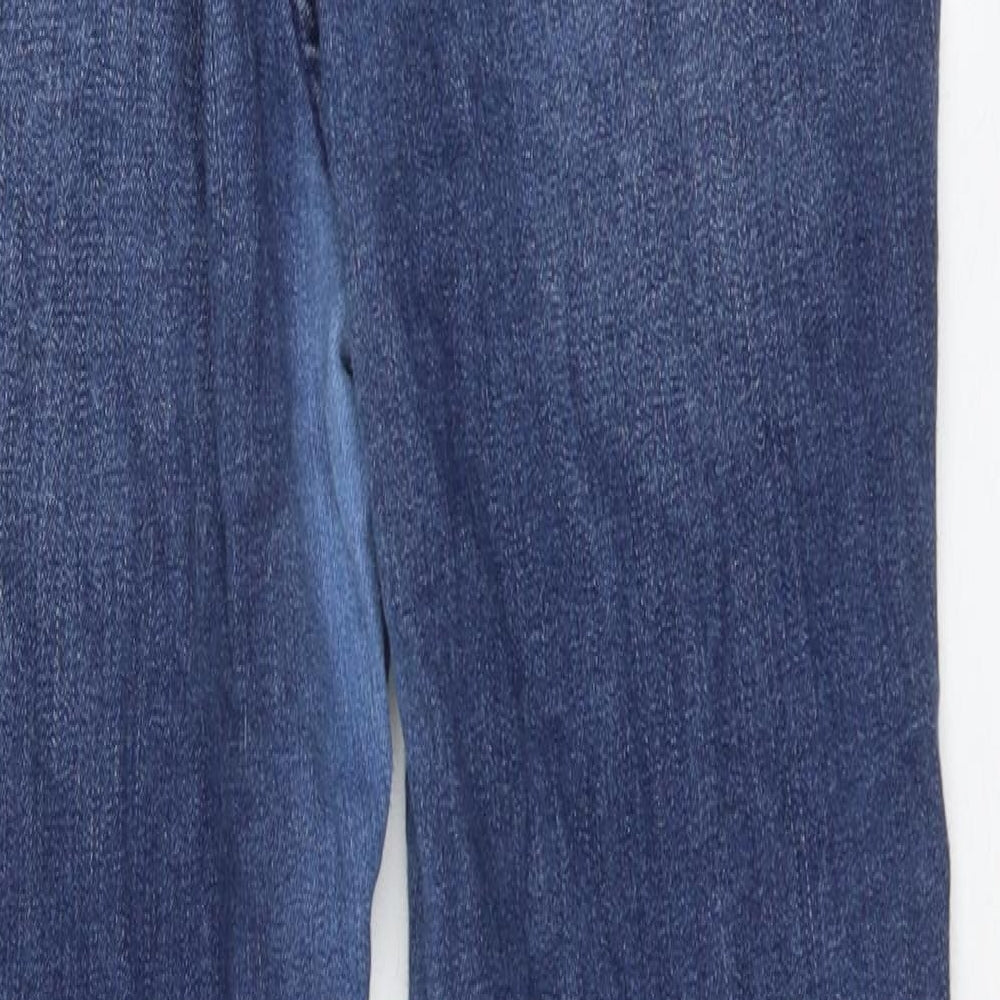 Hollister Womens Blue Cotton Skinny Jeans Size 32 in L28 in Regular Zip