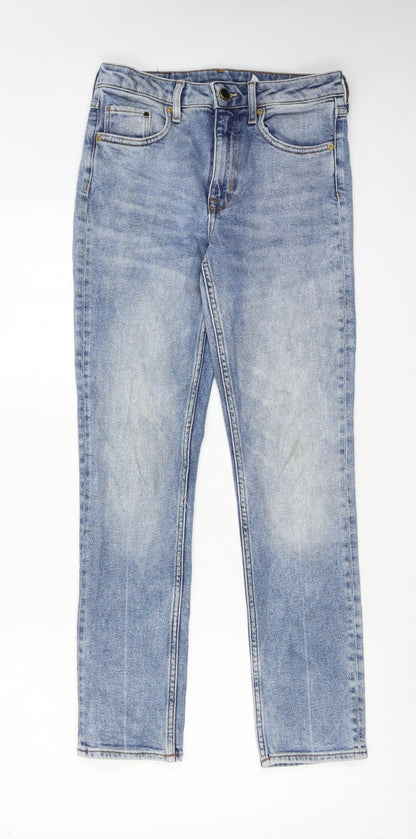 Womens UK Size 27 in H&M Regular Fit Skinny Blue Jeans