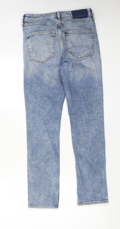 Womens UK Size 27 in H&M Regular Fit Skinny Blue Jeans