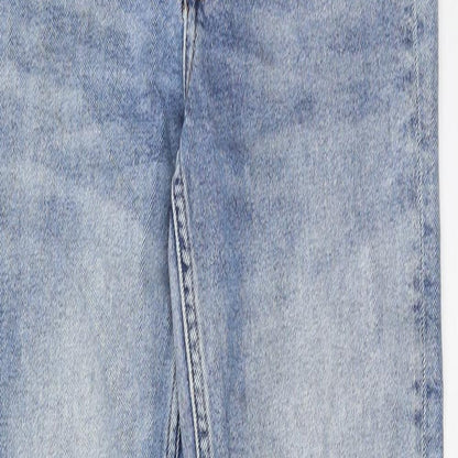 Womens UK Size 27 in H&M Regular Fit Skinny Blue Jeans