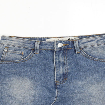 Womens UK Size 6 Denim & Co. A-Line Denim Skirt