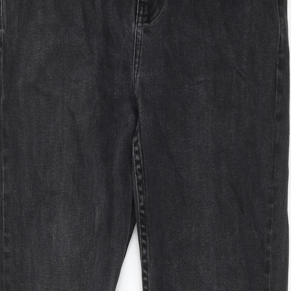 Loom Denim Womens Black Cotton Skinny Jeans Size 32 in L32 in Regular Zip
