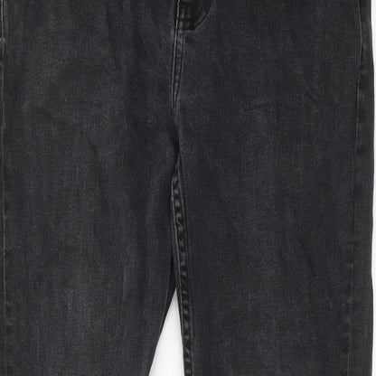 Loom Denim Womens Black Cotton Skinny Jeans Size 32 in L32 in Regular Zip