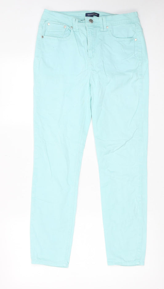 Bandolino Womens Blue Cotton Skinny Jeans Size 10 Regular Zip