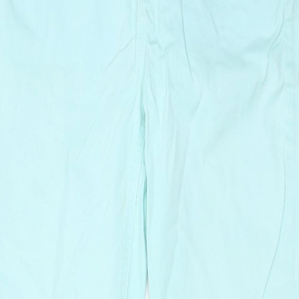 Bandolino Womens Blue Cotton Skinny Jeans Size 10 Regular Zip