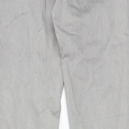 Denim & Co. Womens Grey Cotton Skinny Jeans Size 12 Regular Zip