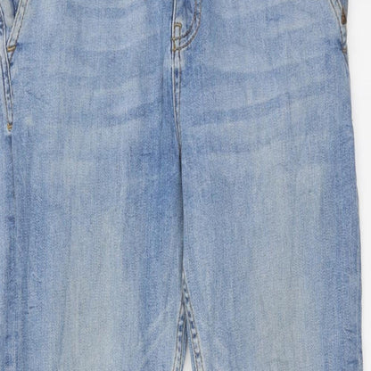 Zara Mens Blue Cotton Skinny Jeans Size 28 in Regular Zip