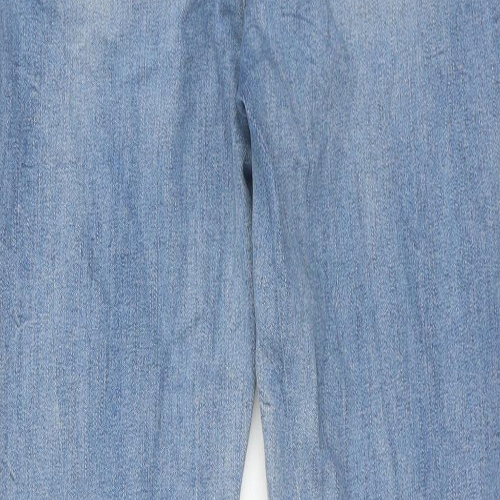 Zara Mens Blue Cotton Skinny Jeans Size 28 in Regular Zip