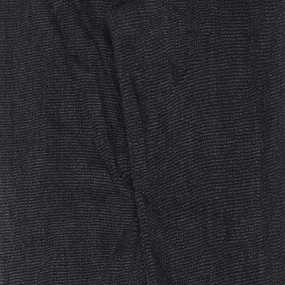 Womens UK Size 25 in Weekday Regular Fit Straight Black Jeans