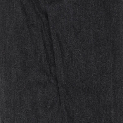 Womens UK Size 25 in Weekday Regular Fit Straight Black Jeans