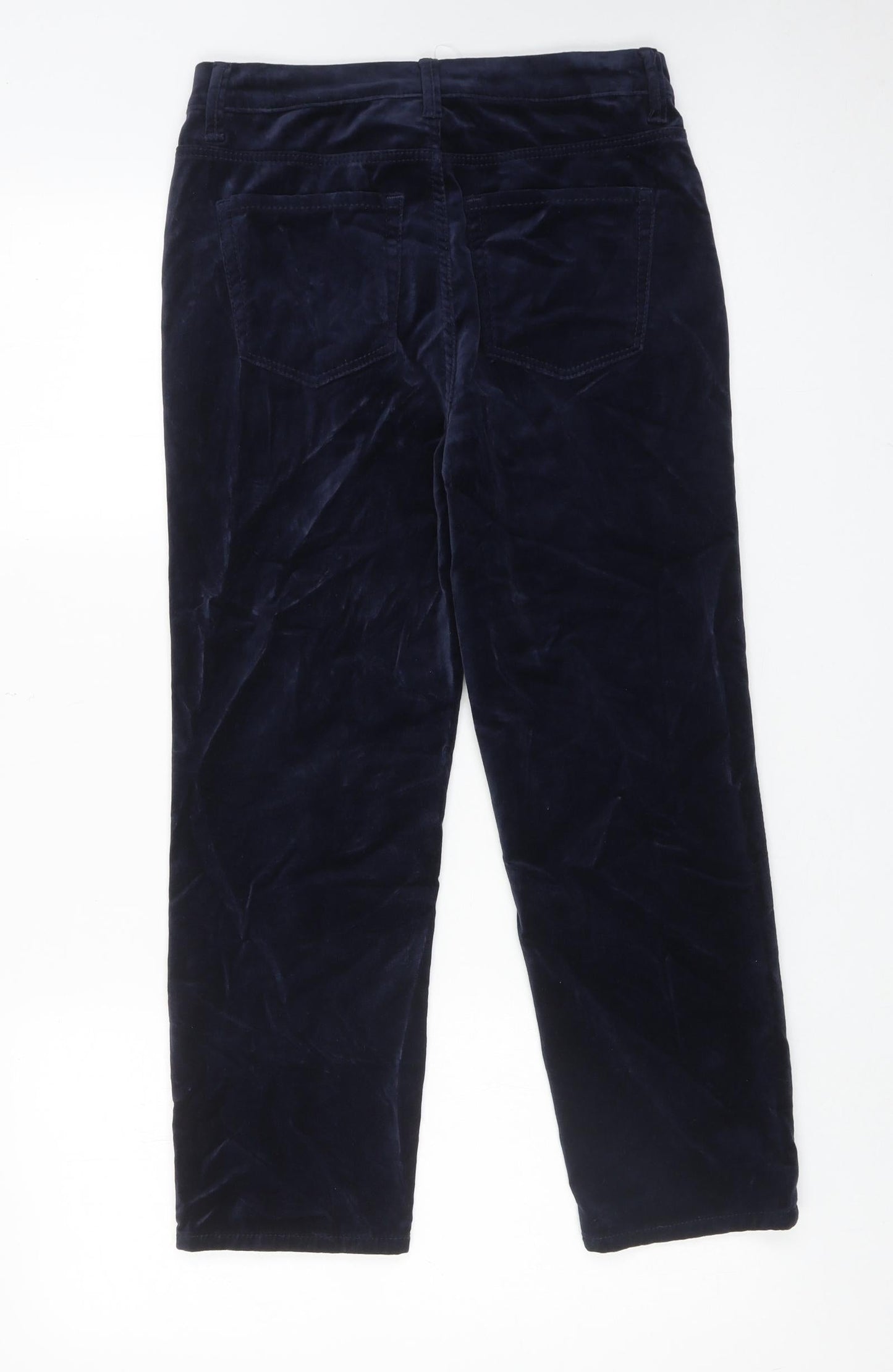 Womens UK Size 8 Marks and Spencer Regular Fit  Blue Trousers