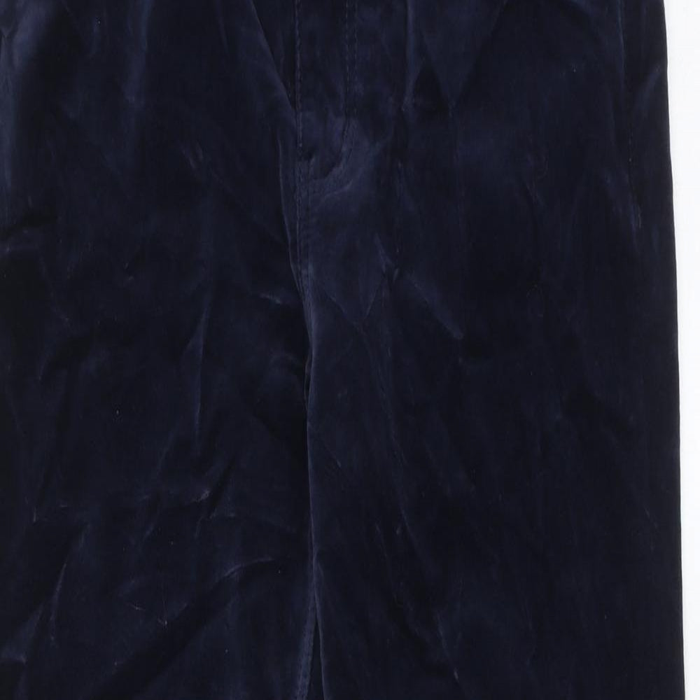Womens UK Size 8 Marks and Spencer Regular Fit  Blue Trousers