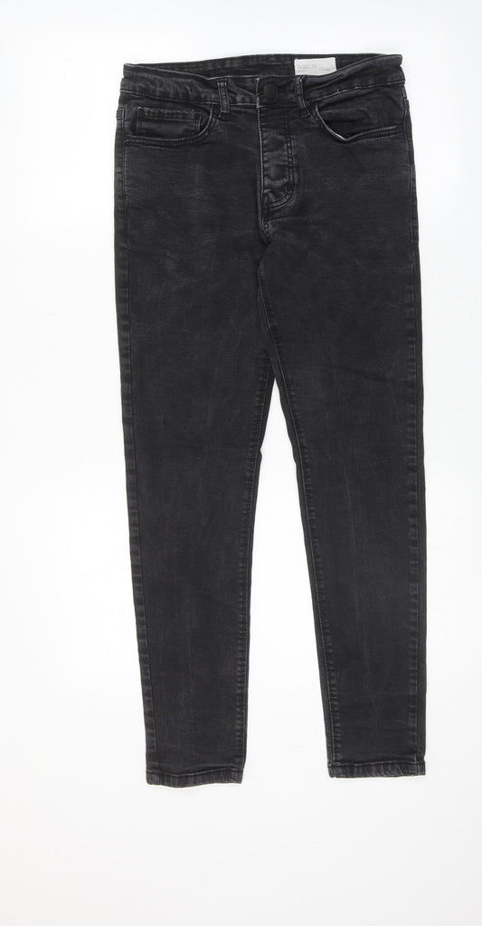 Denim & Co. Mens Black Cotton Skinny Jeans Size 30 in L30 in Regular Zip