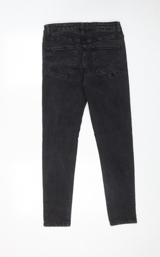Denim & Co. Mens Black Cotton Skinny Jeans Size 30 in L30 in Regular Zip