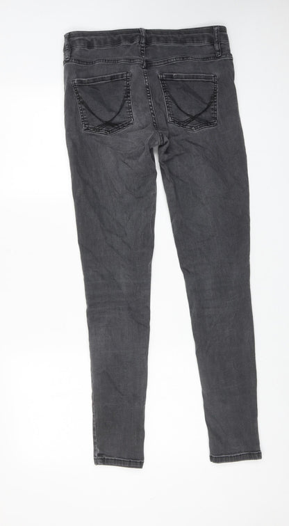 Womens UK Size 12 Warehouse Regular Fit Skinny Black Jeans