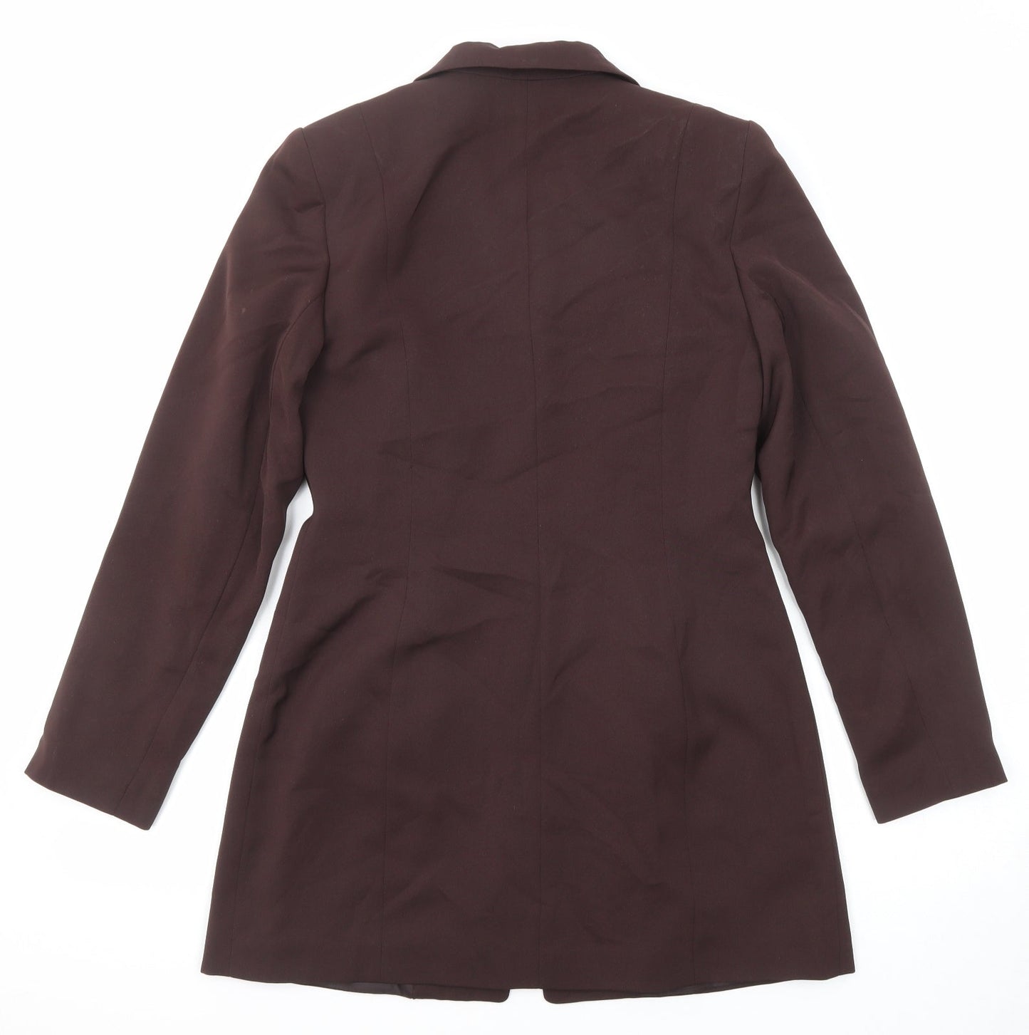 Debenhams Womens Brown Polyester Jacket Suit Jacket Size 10