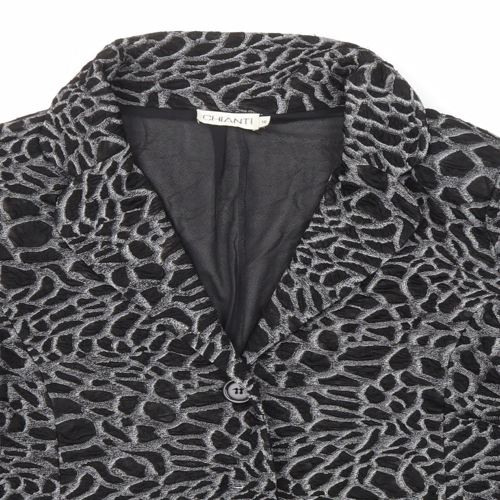 Womens UK Size 18 CHIANTI Black Jacket