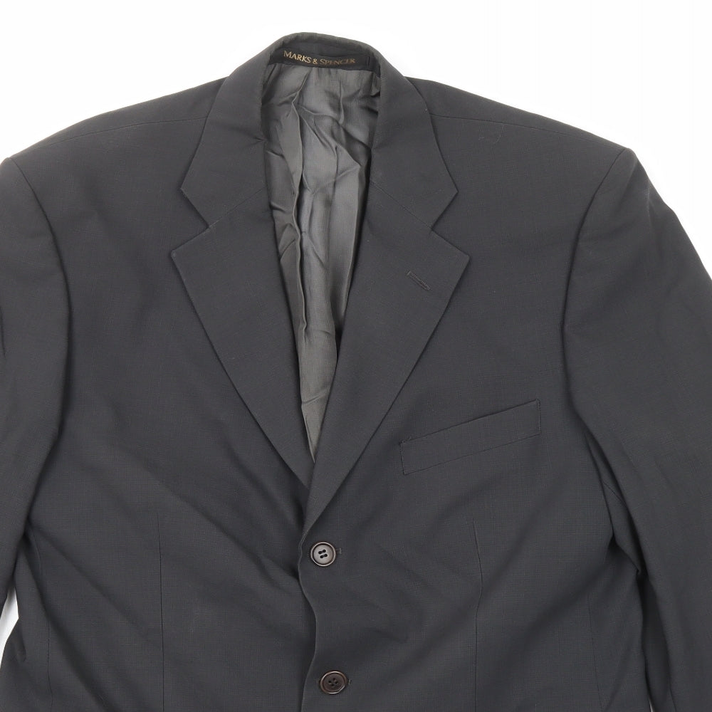 Mens UK Size 40 Marks and Spencer Regular Grey Suit Jacket
