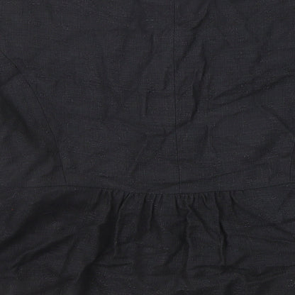 Principles Womens Black Jacket Size 14 Button