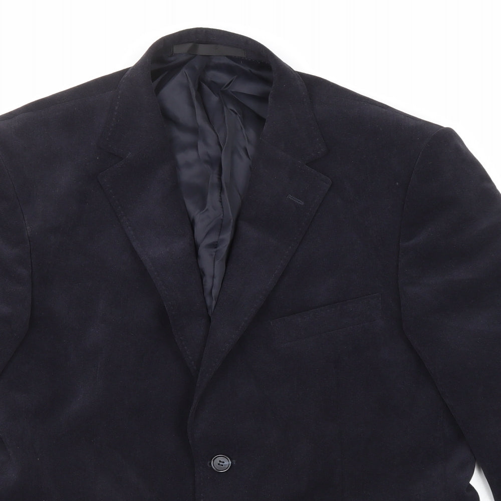 Mens UK Size 40 Marks and Spencer Regular Blue Suit Jacket