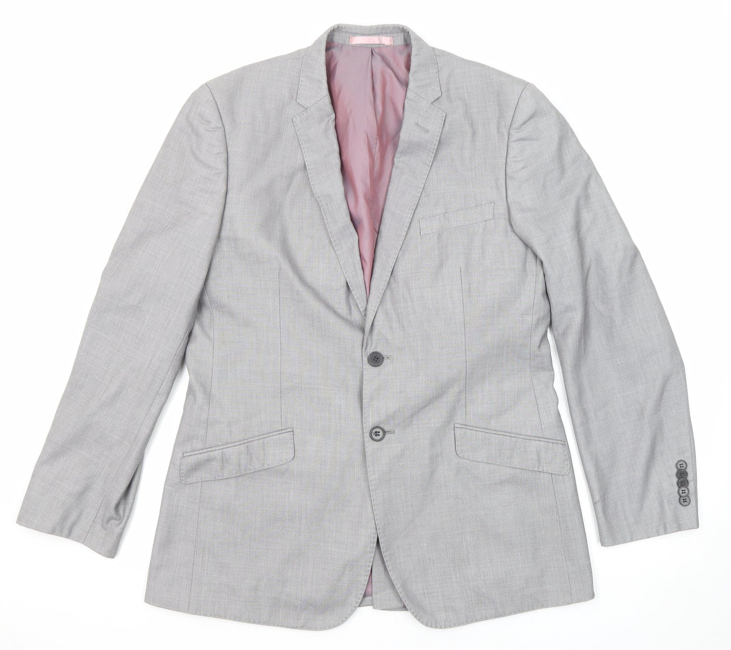 Mens UK Size 40 Butler & Webb Regular Grey Suit Jacket